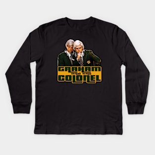 Retro Oz TV - The Late Show - GRAHAM & THE COLONEL Kids Long Sleeve T-Shirt